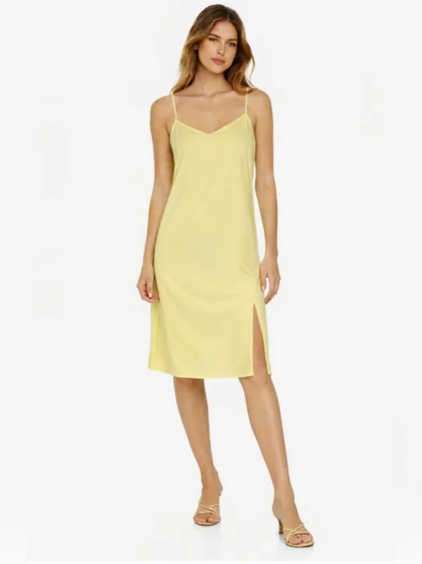 Urban Outfitters Yellow Midi Slip Dress NEW Large Adjustable Summer - Image 3