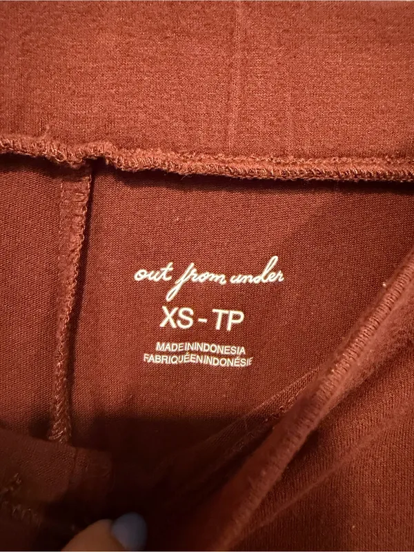 Wide‎ Leg Button Front Out from Under Pants - Rust Brown - Image 3
