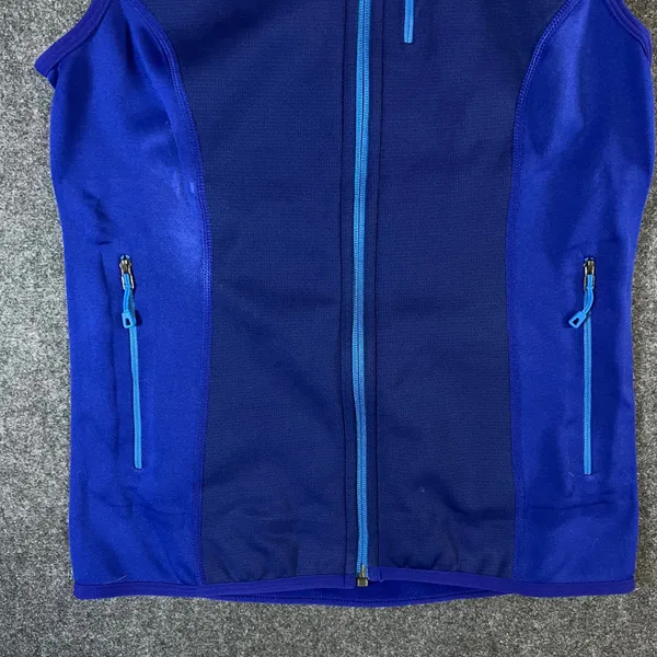 Patagonia Adze Hybrid Vest Womens Small Blue Full Zip Softshell Fleece Lined - Image 8