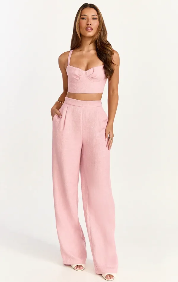 Showpo Two-Piece Set Pink - Image 3