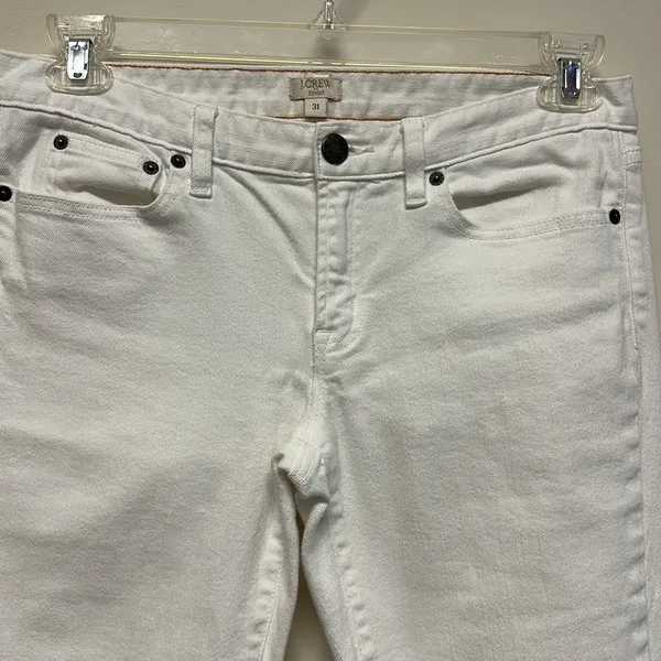 J Crew White Ankle Jeans - Image 3