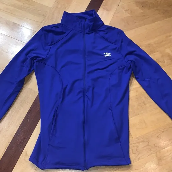 Umbro blue athletic zip up jacket - Image 2