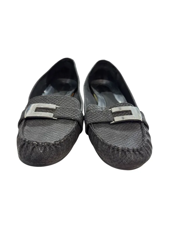 Calvin Klein Flats Women KADYN 10M Black Slip On Casual Shoes EUC - Image 3