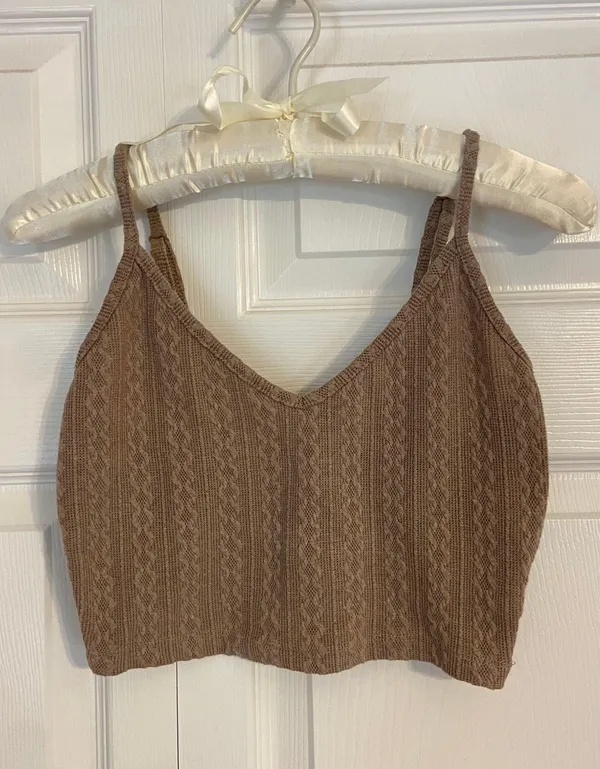 brown tank top Size XS - Image 2