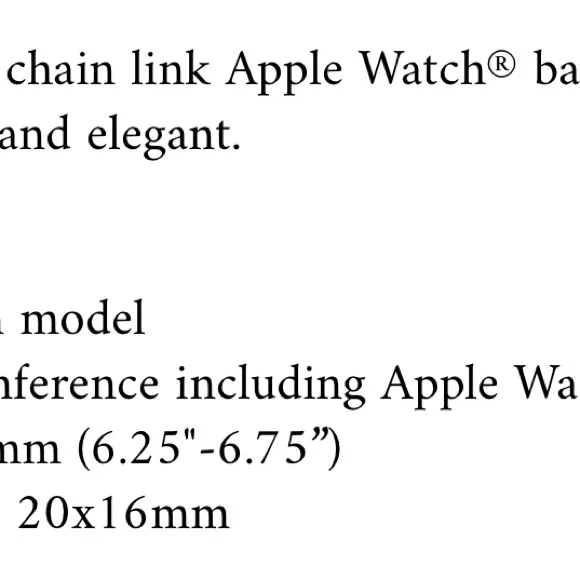 Anne Klein -Apple watch Band only **WATCH NOT INCLUDED **3 row link band, silver/gold - Image 4