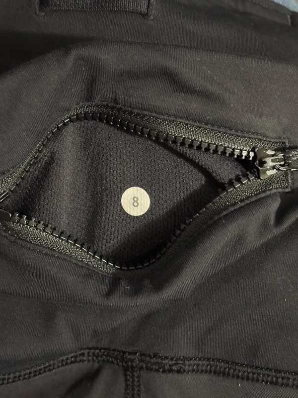 Lululemon Runday Crop 23" Running Tights Black Reflective Zippers Luxtreme 8 - Image 8