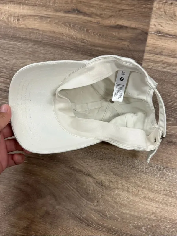 Lululemon Embroidered Classic Ball Cap Ivory - Image 3