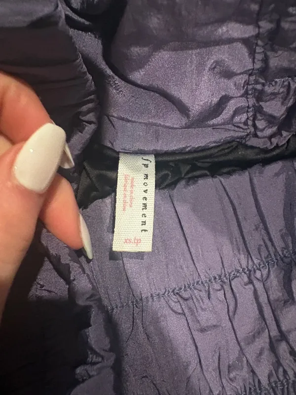 Free People Smocked Waist Athletic Shorts in Purple - Image 3