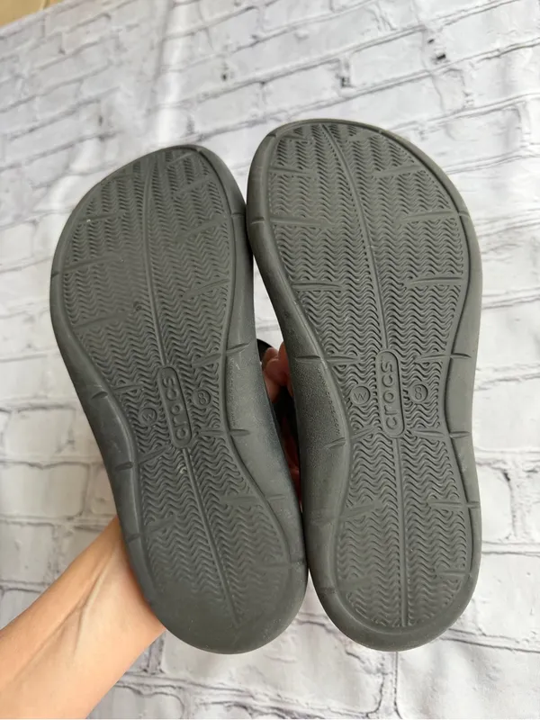 Crocs Swiftwater Women's Sandal Black Strappy Slide 8 Comfort Casual Shoes - Image 5