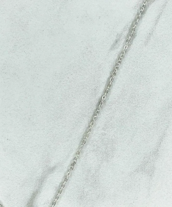 Silver Tone Daughter Heart Pendant Chain Link Necklace - Image 9