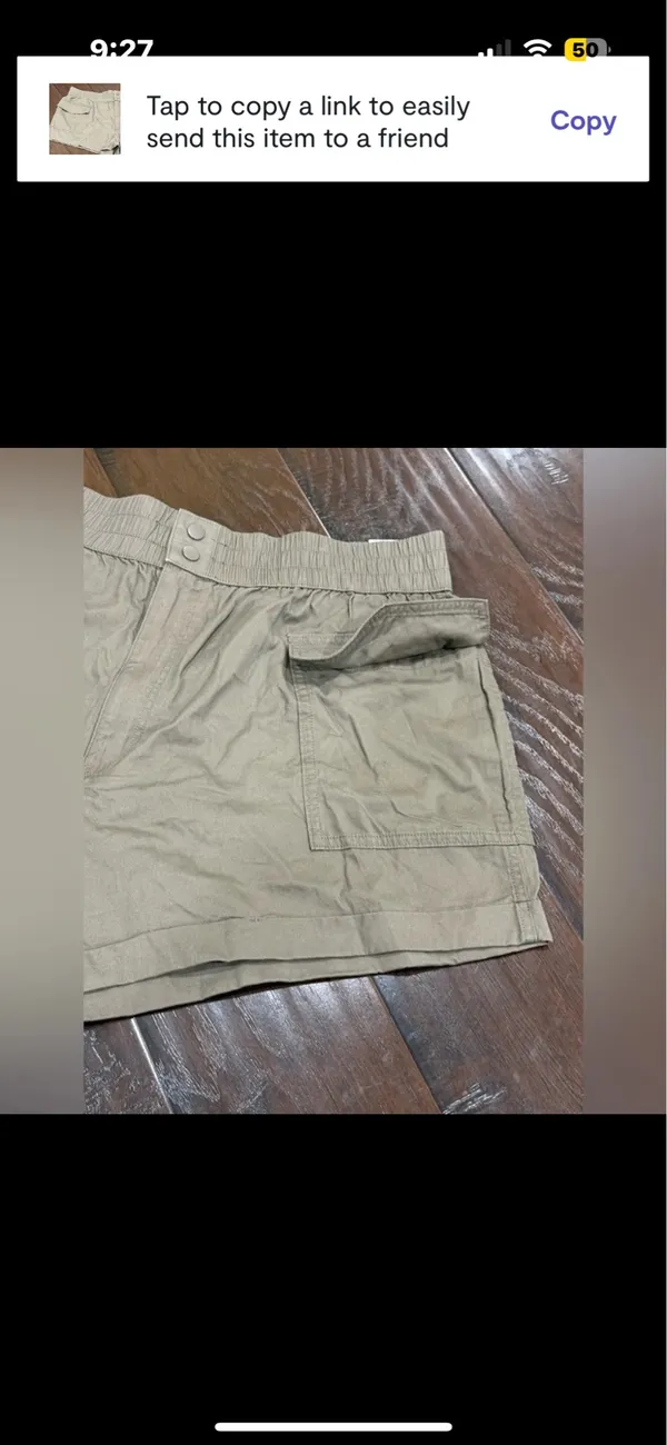 Abercrombie and Fitch Cargo Utility Shorts in Grey Size XL - Image 6
