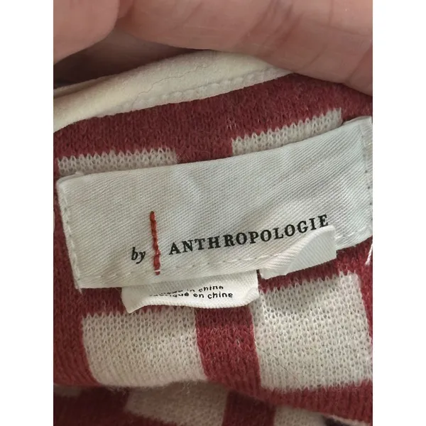 Anthropologie Red Checkered Fleece Tie Front Vest One Size OS JK THINGS VEST - Image 10