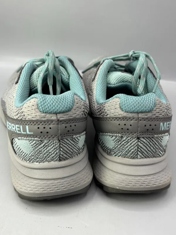 Merrell Fly Strike Trail Running Shoes Womens 9.5 Teal Gray Round Toe J067238W - Image 4
