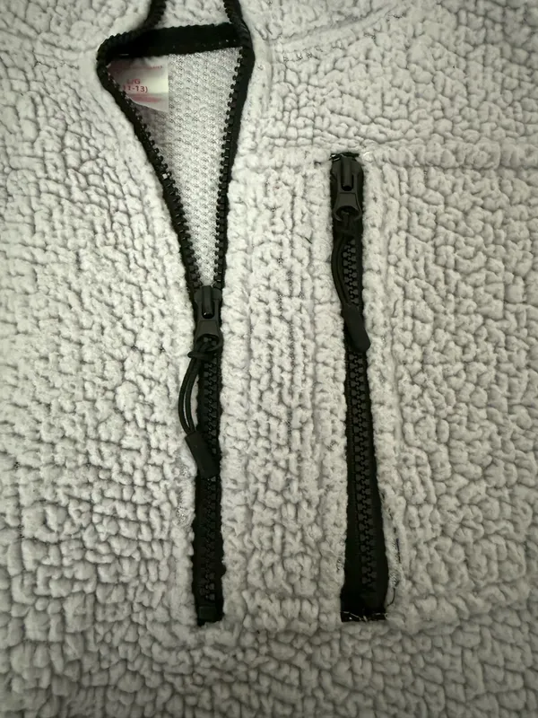 Purple Sherpa Quarter Zip Size M - Image 2