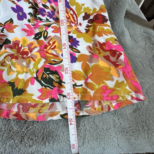 Natural Life Katie Floral Maxi Dress L XL Sleeveless Vibrant Boho Pockets Print - Image 5