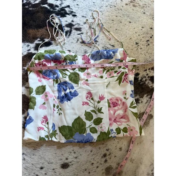 REFORMATION Floral Liza Top Size 8 - Image 3