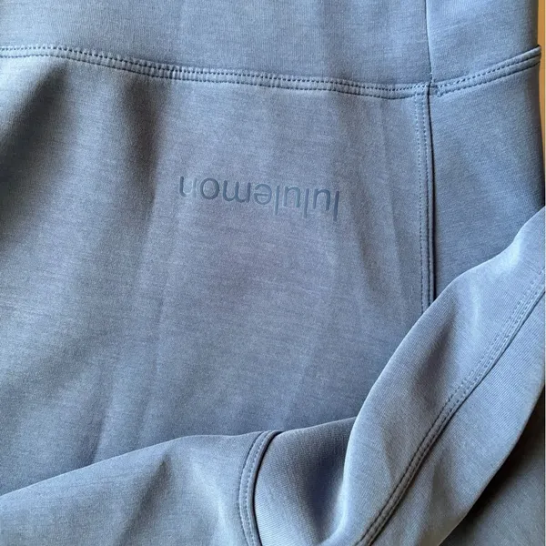 Lululemon soft stream Cropped Crewneck Sweatshirt in Slate Blue - Image 3