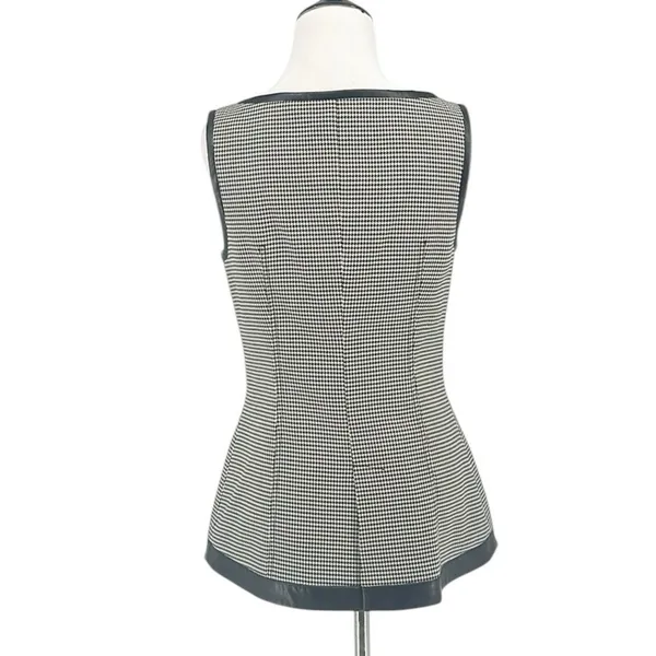 Simkhai Cressida Sleeveless Button Down Top Black White Check Size 2 NWT - Image 7