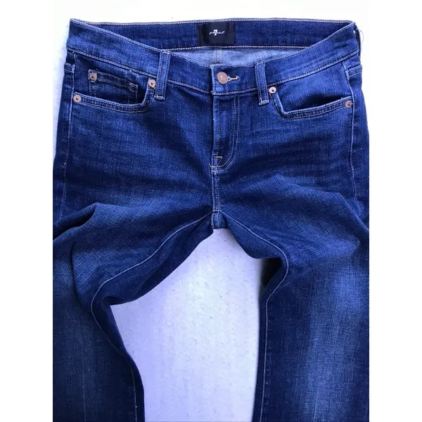7 For All Mankind Jeans Womens 29 Blue Bootcut Denim Casual - Image 4