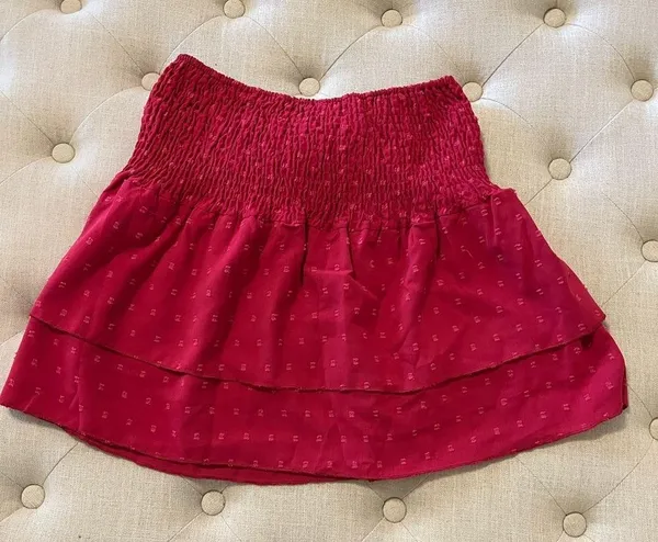 SHEIN raspberry top with bow. Size small. - Image 3