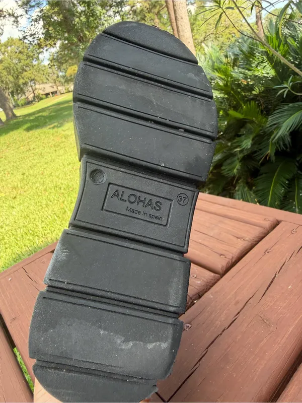 ALOHAS Armor Black Leather Chunky Platform Chelsea Boots 6.5 $240 - Image 6