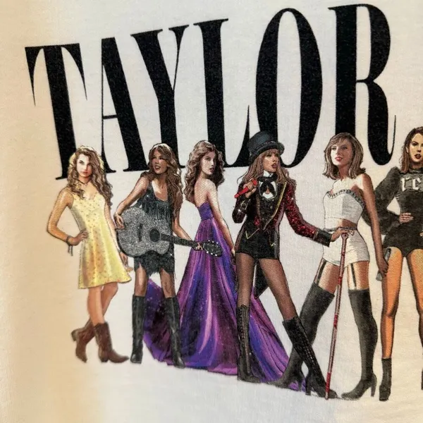 Taylor Swift Midnight Eras Tour Graphic Sweatshirt Size XL White - Image 4