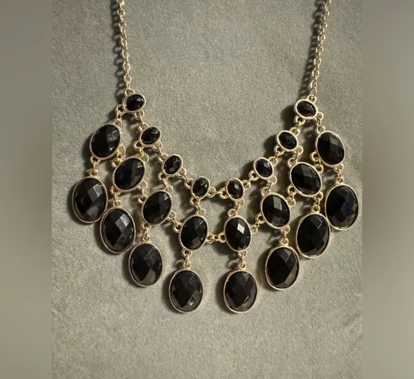 Simply Vera Wang Gold Tone Statement Necklace - Image 3