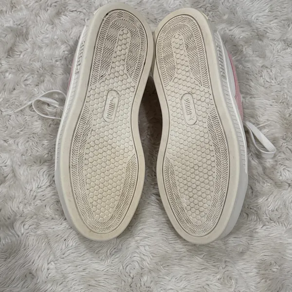 Puma Smash Platform V3 Retro Women's White and Light‎ Pink Sneakers Size 7.5 - Image 5