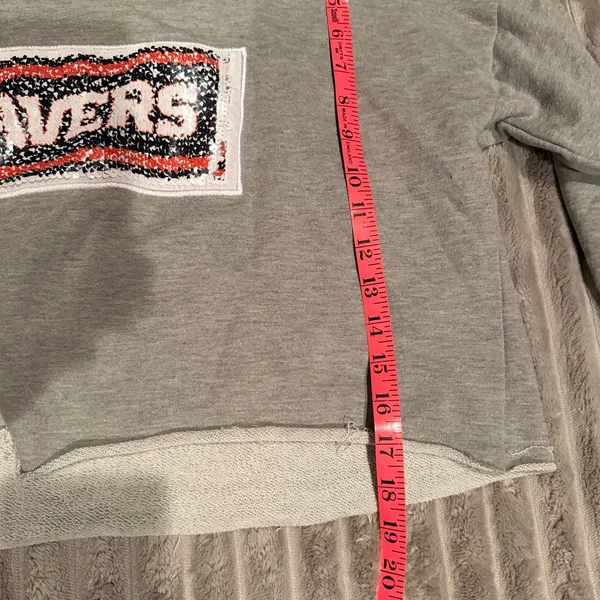 Oregon State Beavers‎ Sequin Flip Crop Sweatshirt Gray XL - Image 7