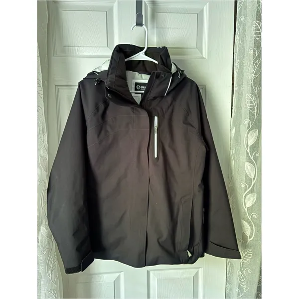Sunice Women's Size US 14 Mirage Black 3M insulated Ski Jacket full zip w hoodie - Image 2