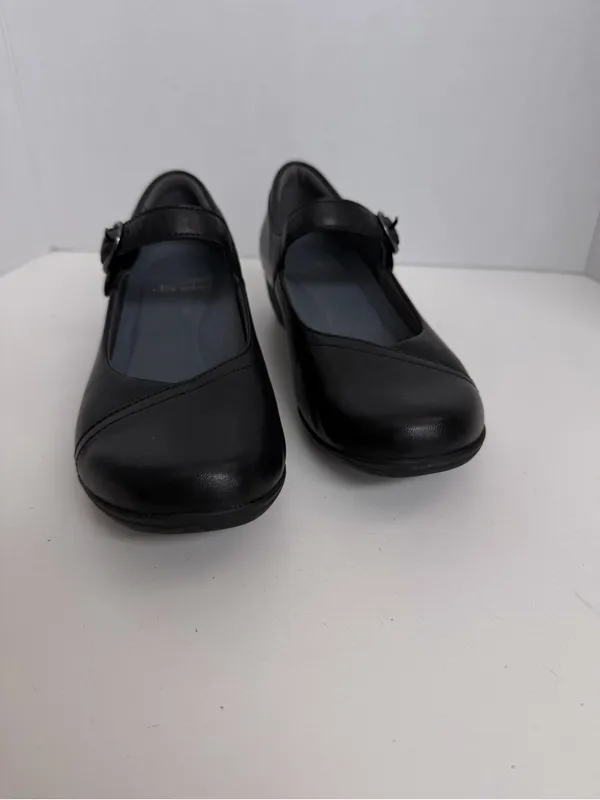 Dansko Fawna Mary Jane Leather Arch Support Comfort Travel Classic Work Black - Image 2