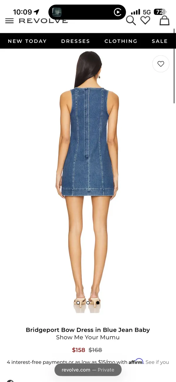 Revolve Bridgeport Bow Dress in Blue Jean Baby - Image 3