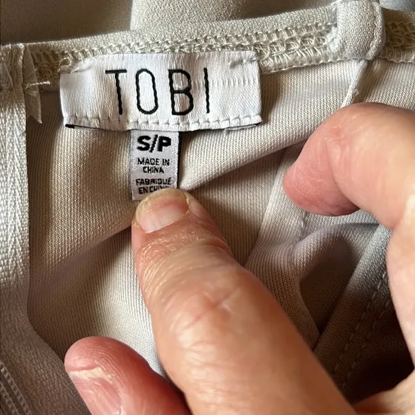 TOBI Pull It Together Grey Bodycon Dress Size Small - Image 11