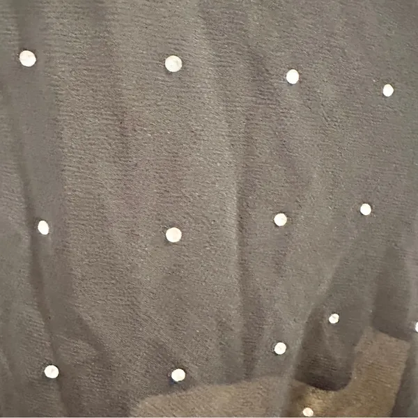 New MNG Chiffon Rhinestone Camisole Top Sz L Black Shirt Limited Edition NWT - Image 4