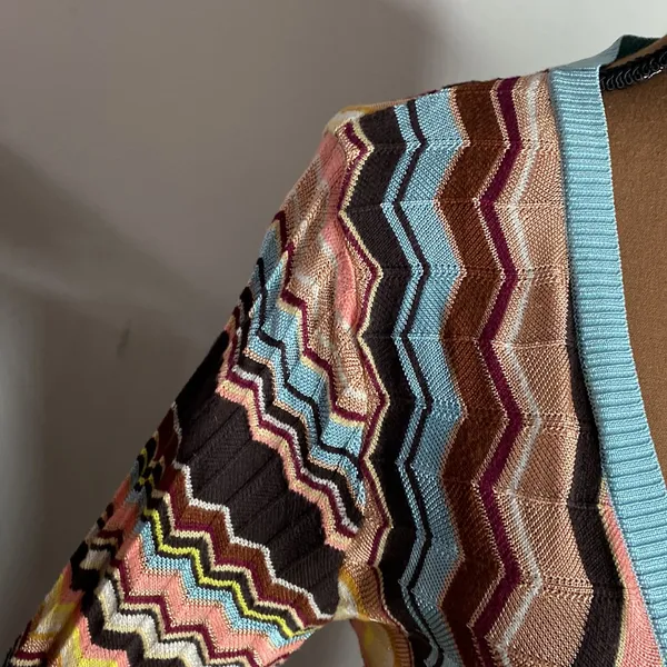 Missoni x Target Chevron fine knit button through cardigan size M - Image 8