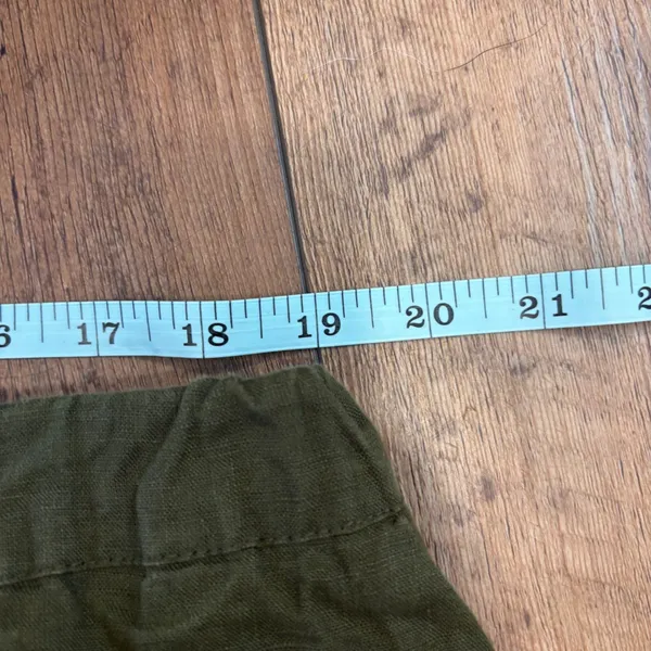 Quince 100% European Linen Pants Womens XL Martini Green Sustainable Eco Capsule - Image 8