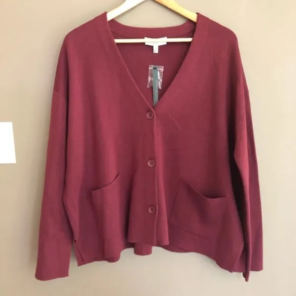 NWT Michael Stars Milano V Neck Dolman Sweater‎ M - Image 5