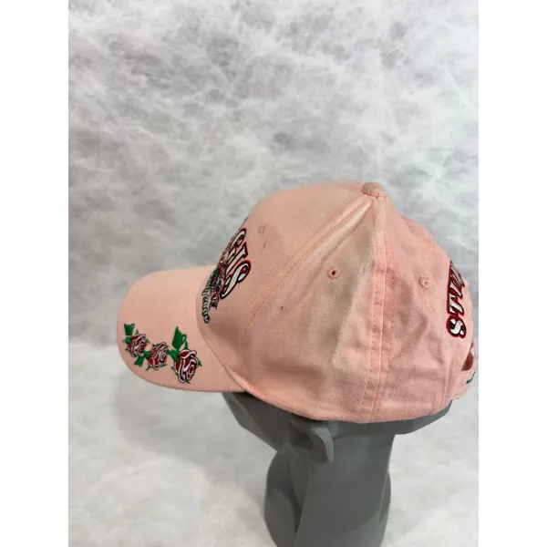 Hot Leathers Sturgis Black Hills Rally 2006‎ Hat Pink Rose Embroidered Biker Cap - Image 8