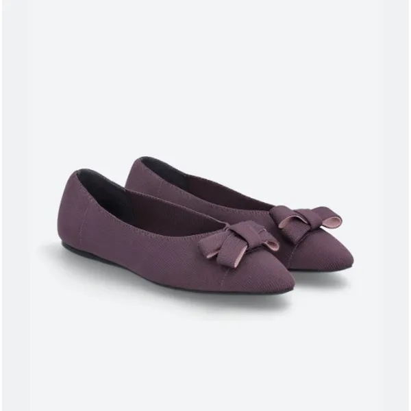 41Hawthorn (7.5) Oaklyn Knit Ballerina Flat - Stitch Fix Bow Detail Slip On Knit - Image 2
