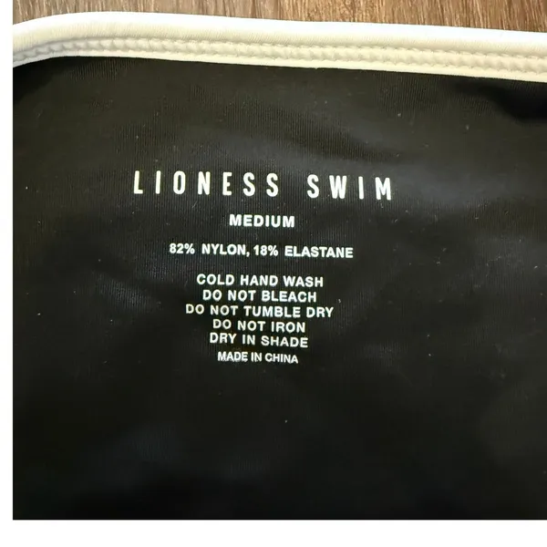 Lioness Swim Amour Top Soulmate Bottom Bikini Set‎ Onyx Black White L/M NWT - Image 8