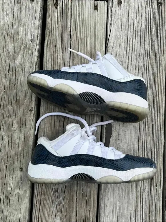 Jordan 11 Retro Low GS 'Navy Snakeskin' 2019 Size 4.5y Women’s Size 6 - Image 2