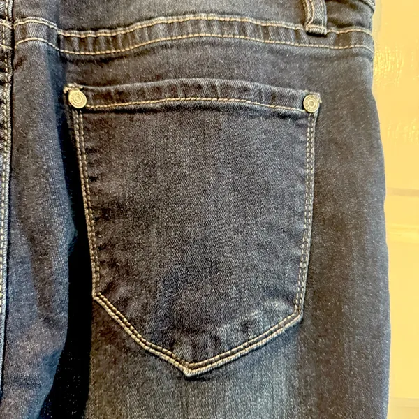 Rock and‎ Roll Denim High Rise Flare Leg Bell Bottom Frayed Jeans Size 30 x 32 - Image 7