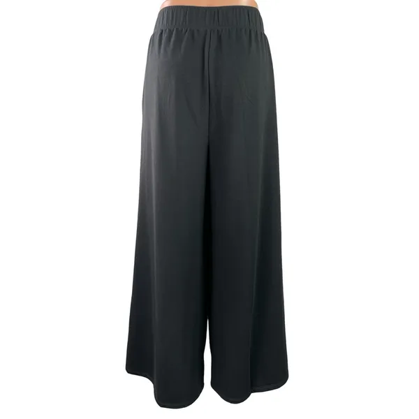 Gap Women's Black High Waisted Pleated Wide Leg Baggy Palazzo Trousers Pants M - Image 3