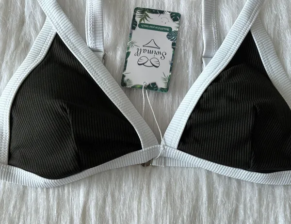 Color Block Bikini Set Black - Image 7
