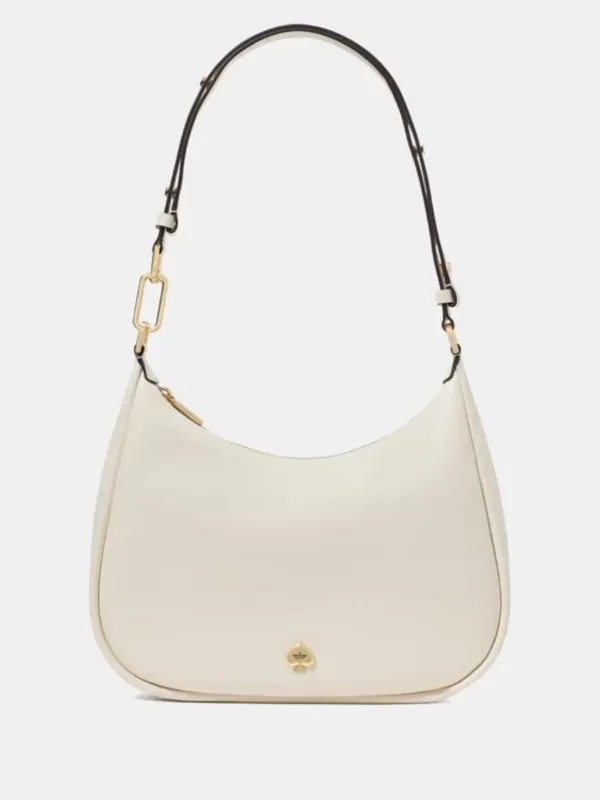 NWT Kate Spade Kayla Large Pebbled Leather Shoulder Bag Cream White Crossbody - Image 2