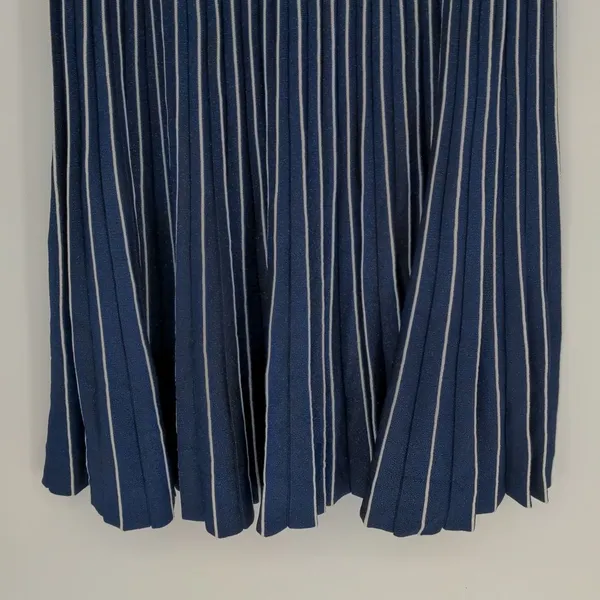 Jonathan Simkhai Women's Pleated Metallic Stretch-Knit A-Line Dress‎ Size Large - Image 11