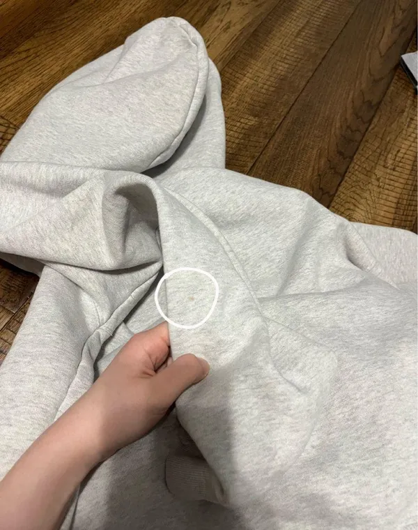 Brandy Melville Light Grey Christy Hoodie - Image 4