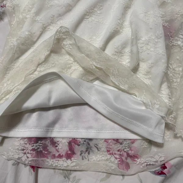 SO Long Sleeve Lace Top White - Image 6