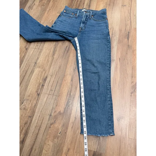 Madewell The Perfect Vintage Jean‎ Women's Sz 24 High Rise Raw Hem Denim - Image 8