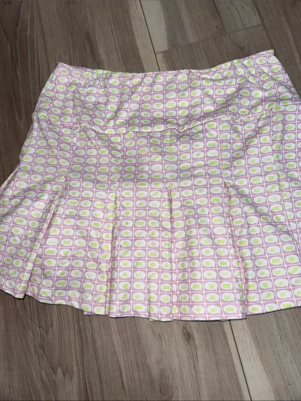 Elodie elastic waist pleated printed mini skirt size large - Image 4